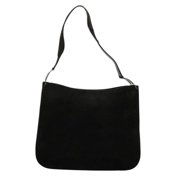 Salvatore Ferragamo Shoulder Bag Suede Dark Brown Auth 125799 - Picture 1 of 15